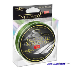 Плетеный шнур Mikado NIHONTO OCTA BRAID GREEN 0,18 мм размотка 150 метров